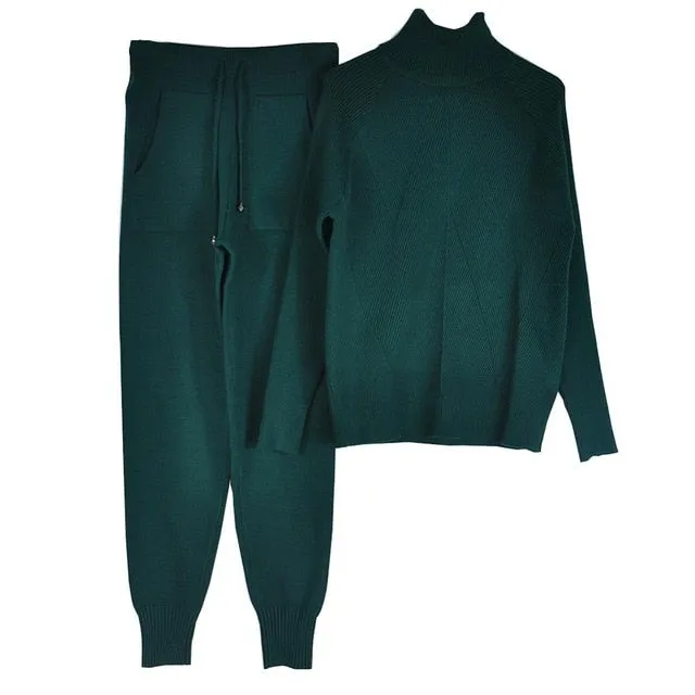 Knit Turtleneck & Leggings