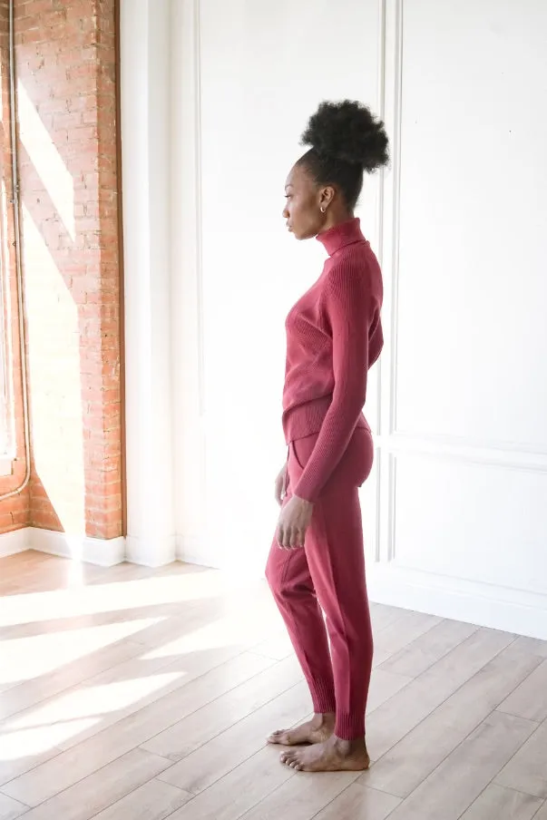 Knit Turtleneck & Leggings
