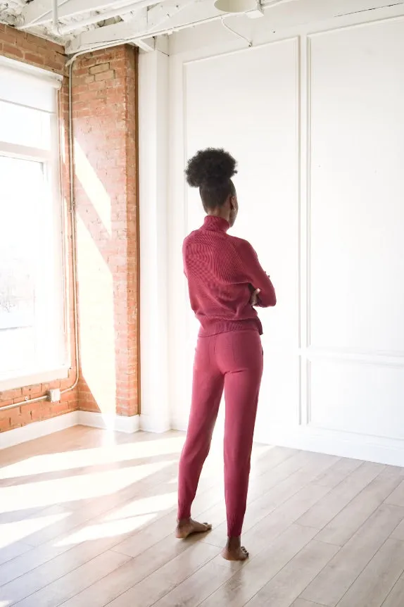 Knit Turtleneck & Leggings