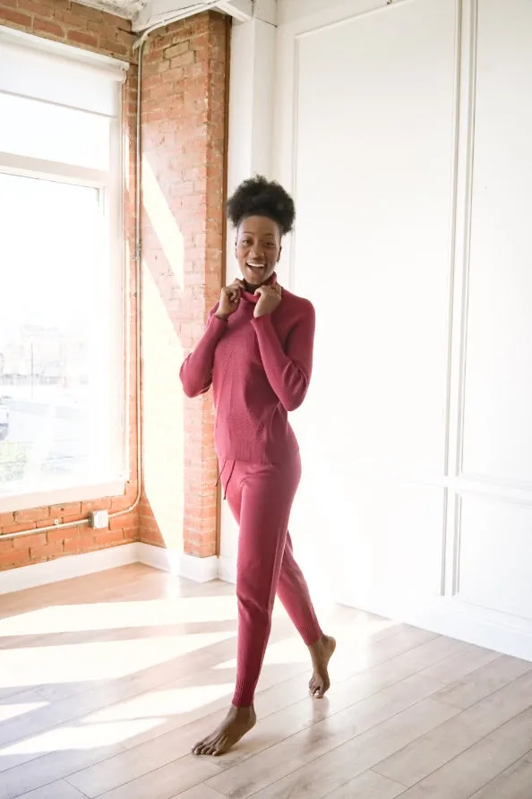 Knit Turtleneck & Leggings