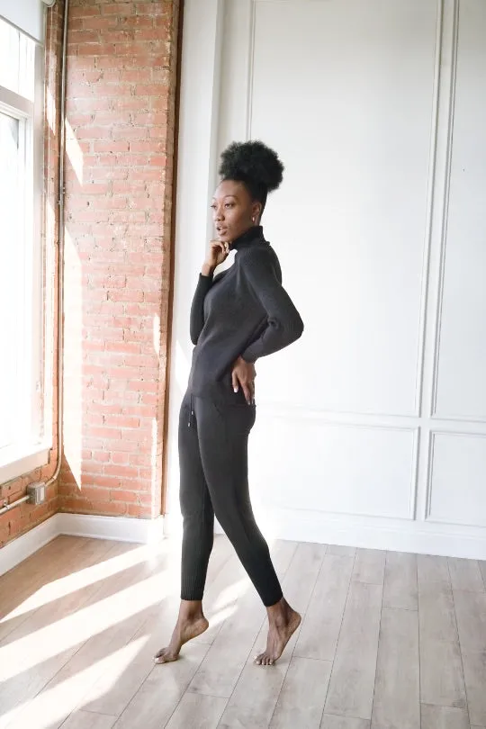 Knit Turtleneck & Leggings
