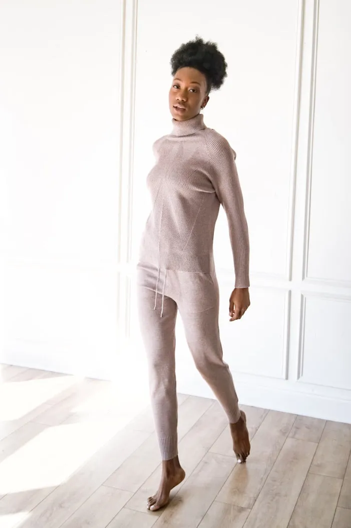 Knit Turtleneck & Leggings