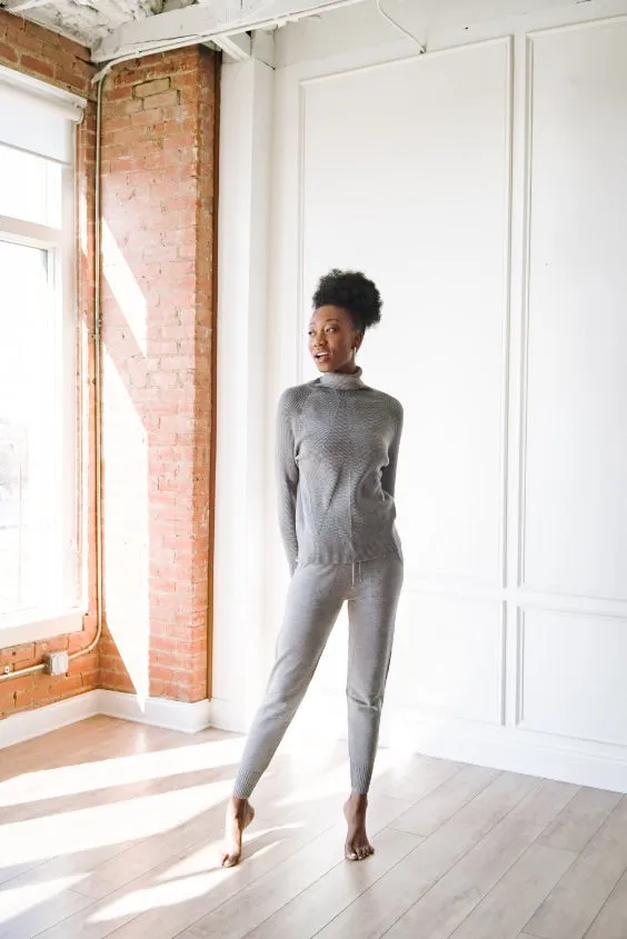 Knit Turtleneck & Leggings