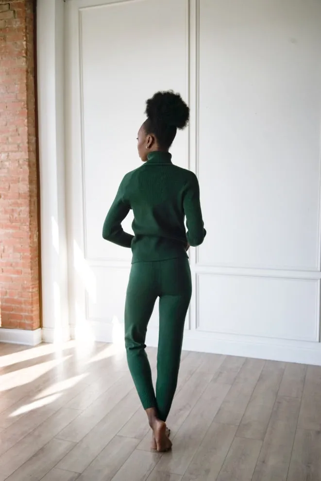 Knit Turtleneck & Leggings