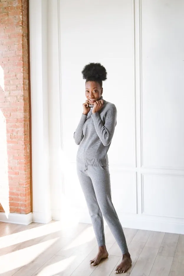 Knit Turtleneck & Leggings