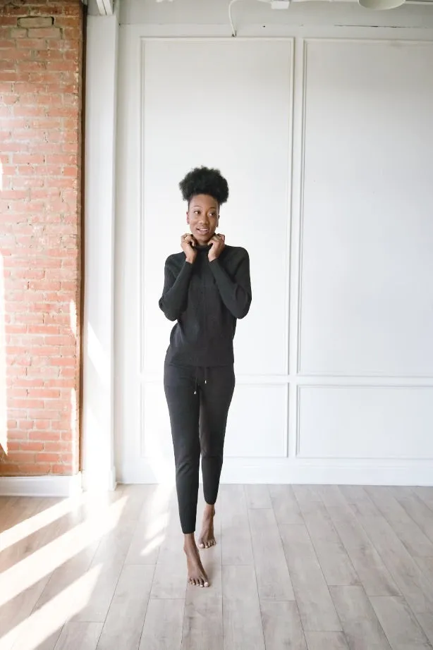 Knit Turtleneck & Leggings