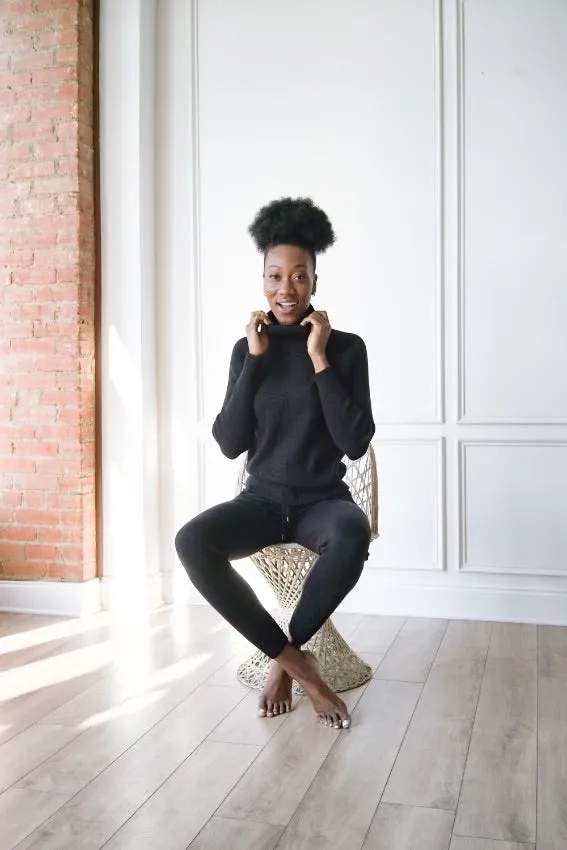 Knit Turtleneck & Leggings