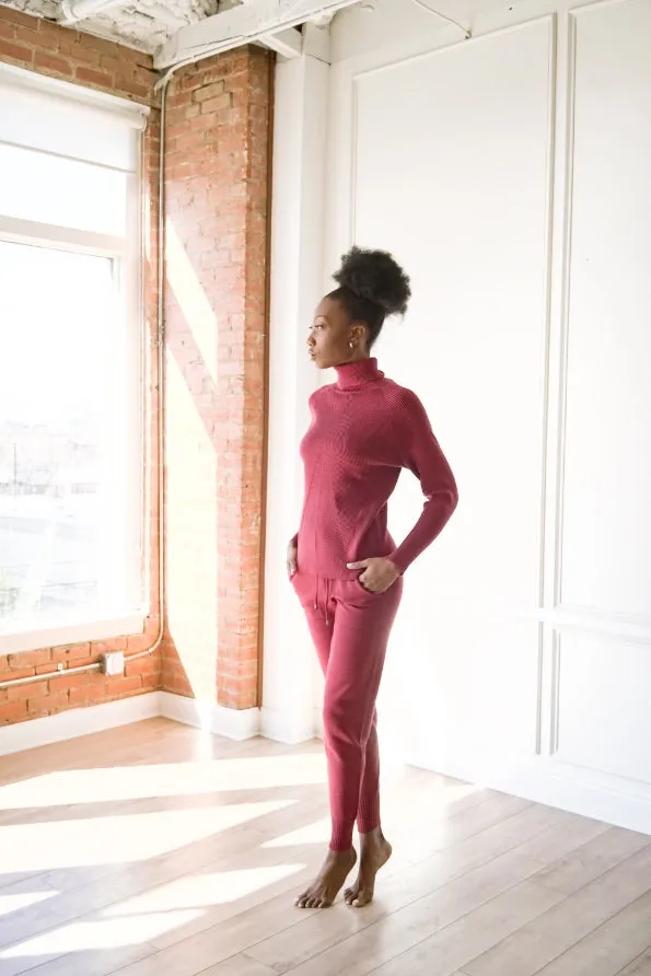 Knit Turtleneck & Leggings