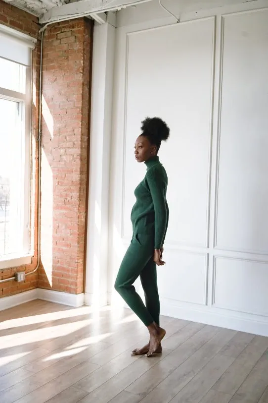 Knit Turtleneck & Leggings