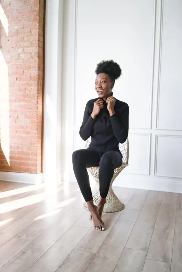 Knit Turtleneck & Leggings