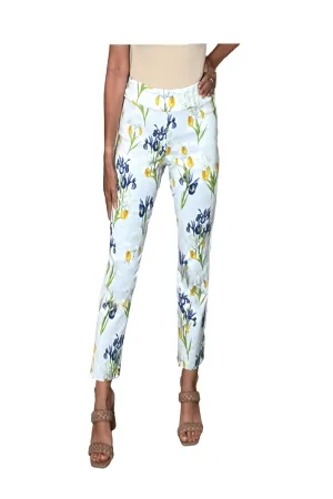 Krazy Larry Pull-On Pants in White Iris