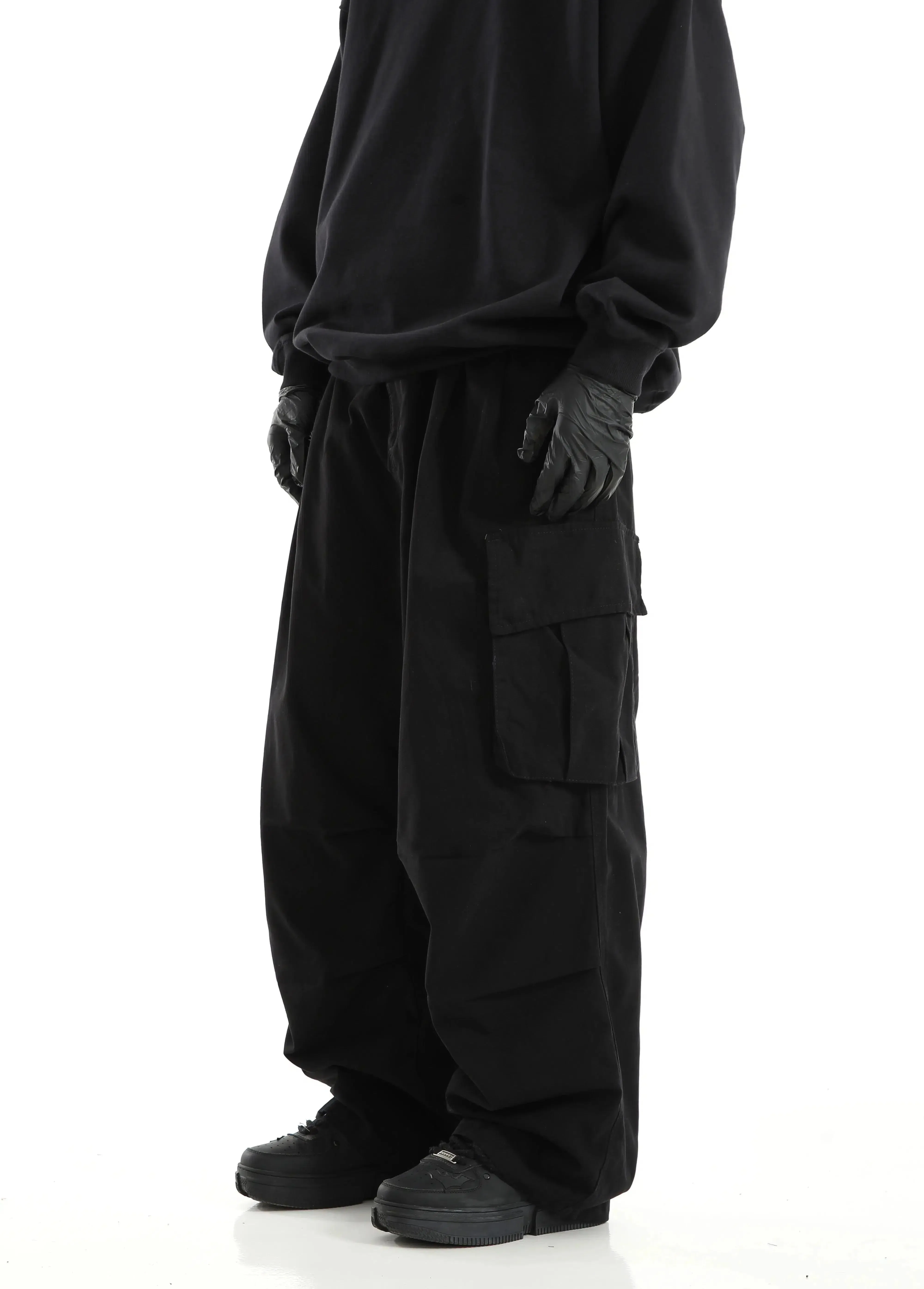 Layered Large Pocket Cargo Pants