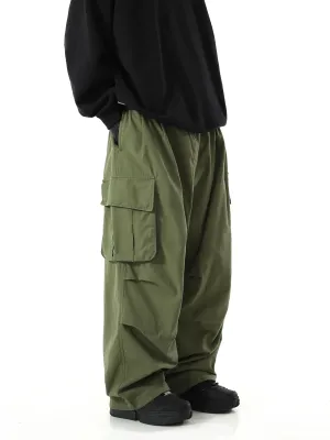 Layered Large Pocket Cargo Pants