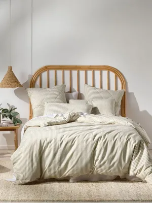 Linen House Classic Stripe Pebble Duvet Cover Set