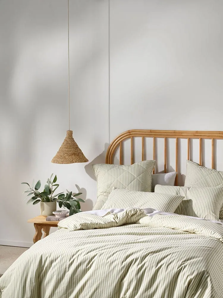 Linen House Classic Stripe Pebble Duvet Cover Set