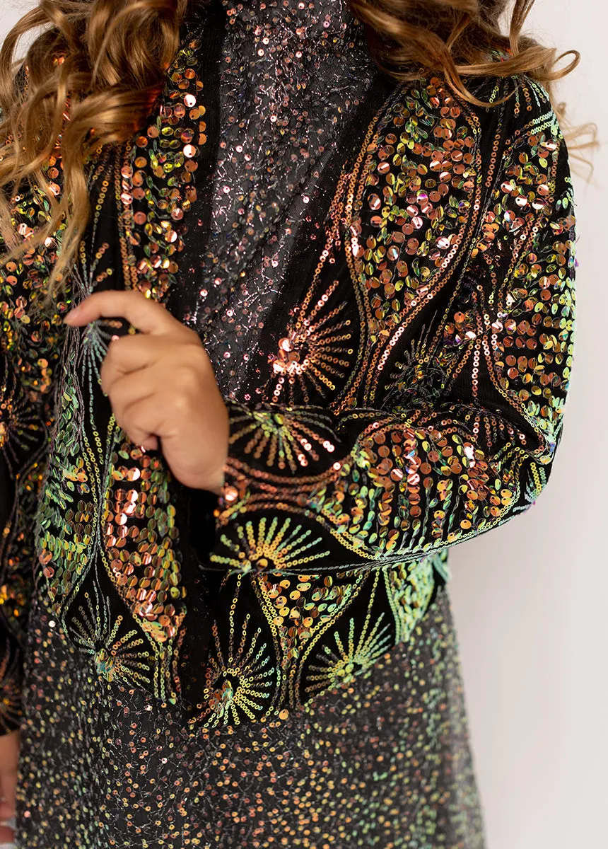 Livvy Jacket in Multi Black