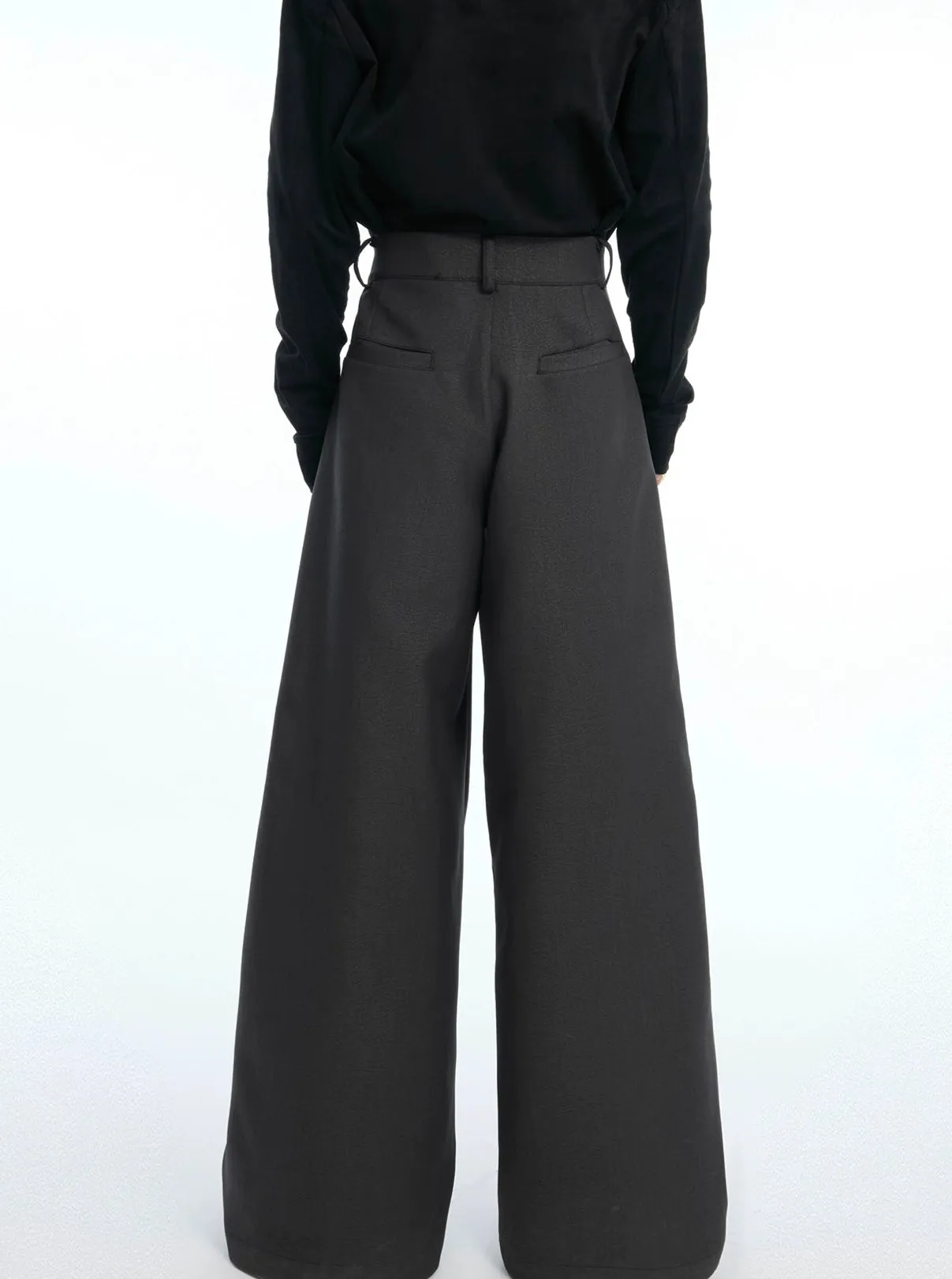 Loose Fit Double Zipper Casual Pants