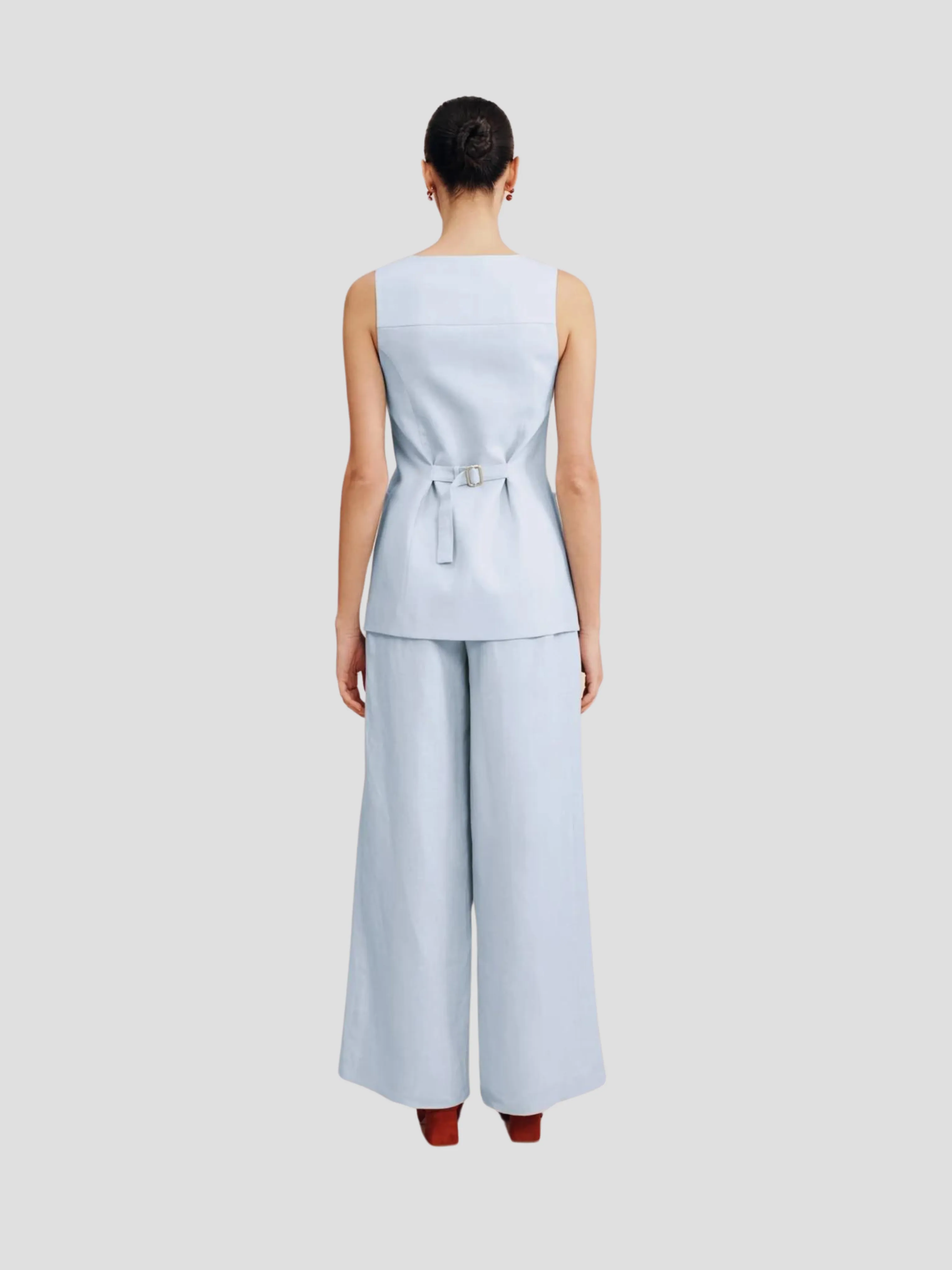 Lorenzo Linen Tailored Vest