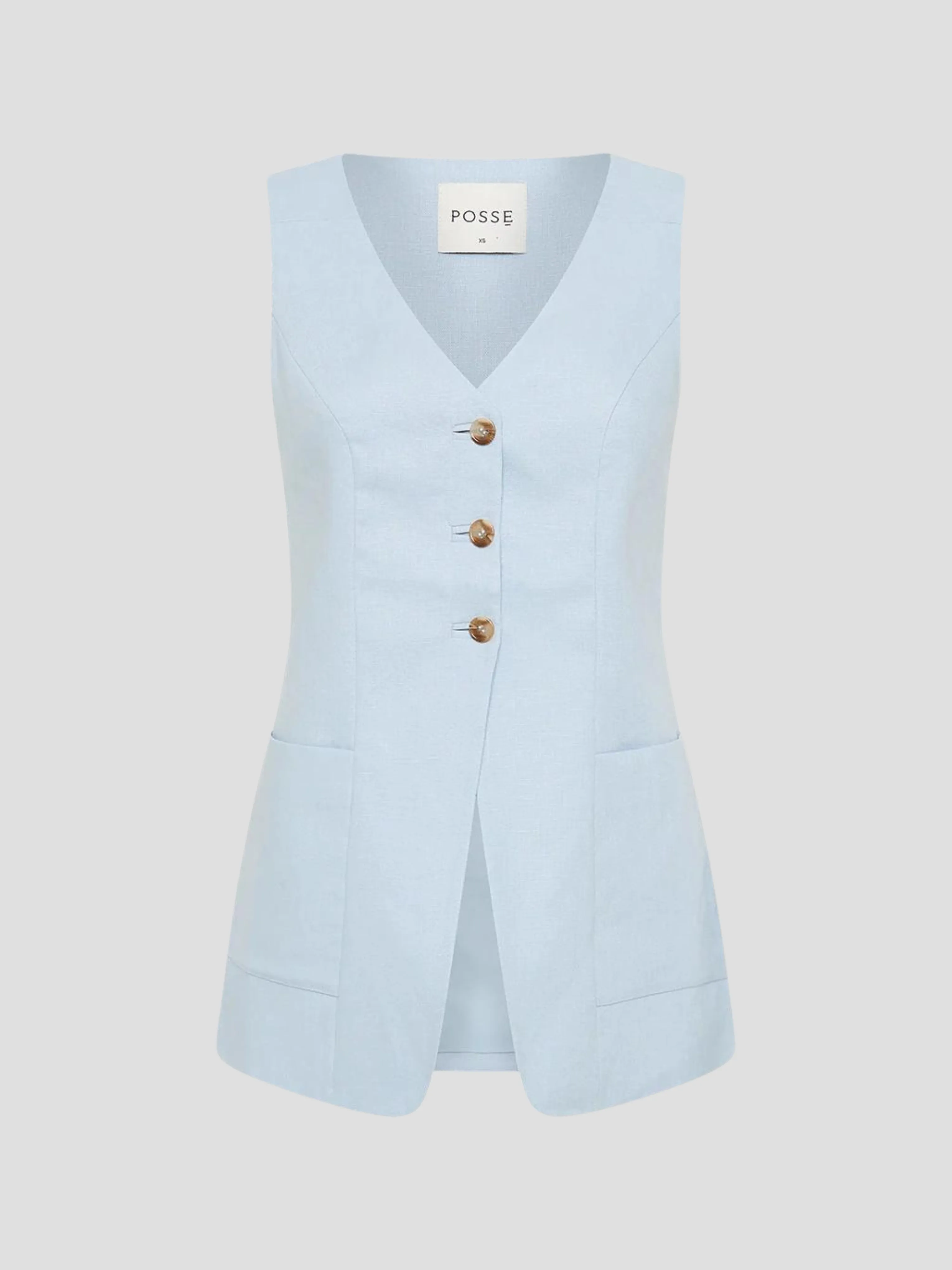 Lorenzo Linen Tailored Vest