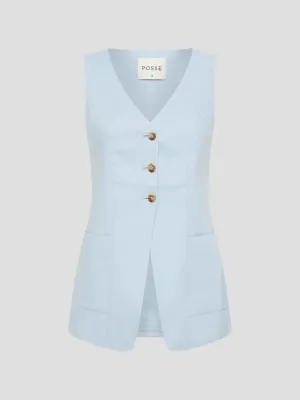 Lorenzo Linen Tailored Vest