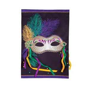 Mardi Gras Mask Garden Linen Flag,14l10118
