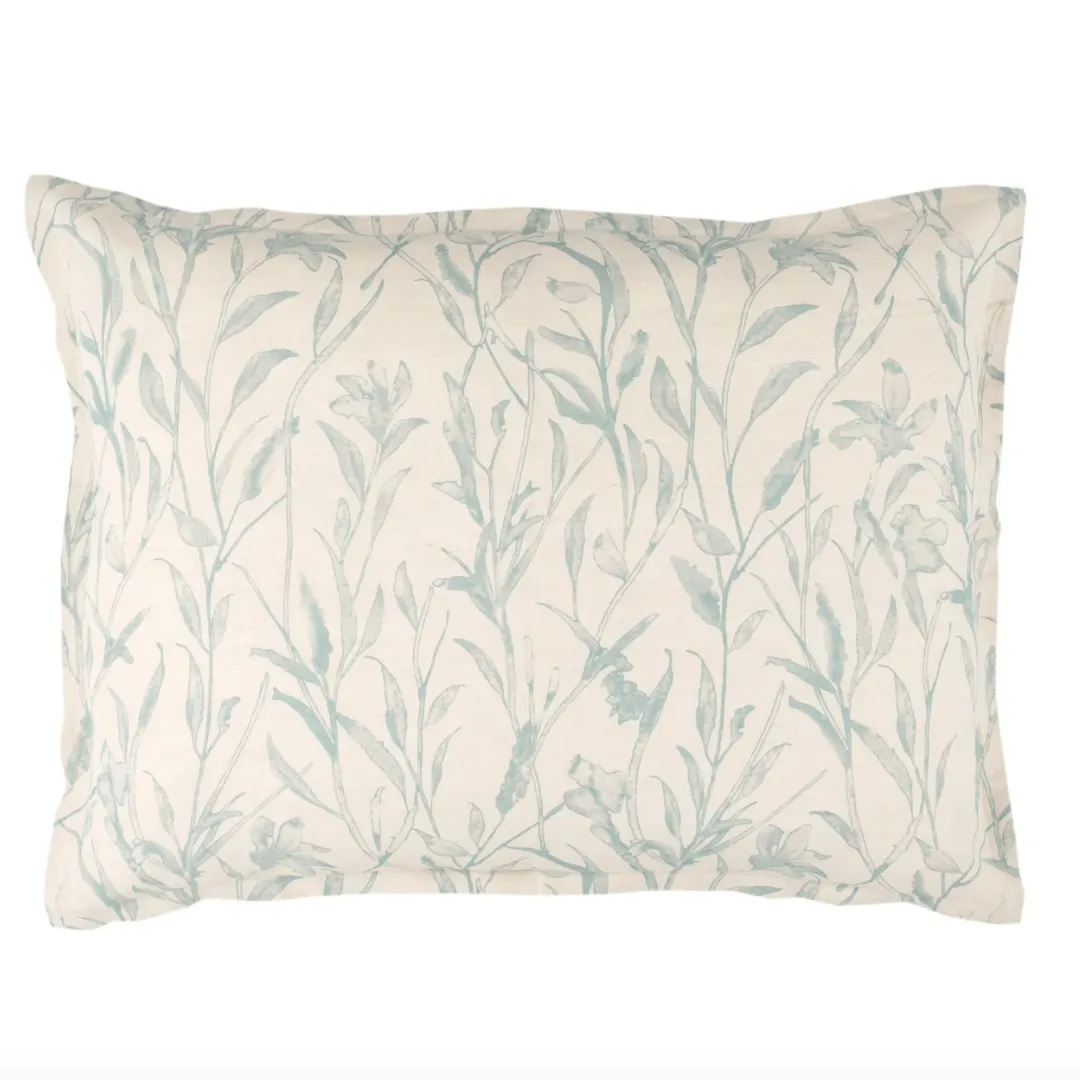 Margot Linen Pewter Blue Sham