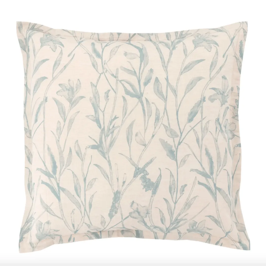 Margot Linen Pewter Blue Sham
