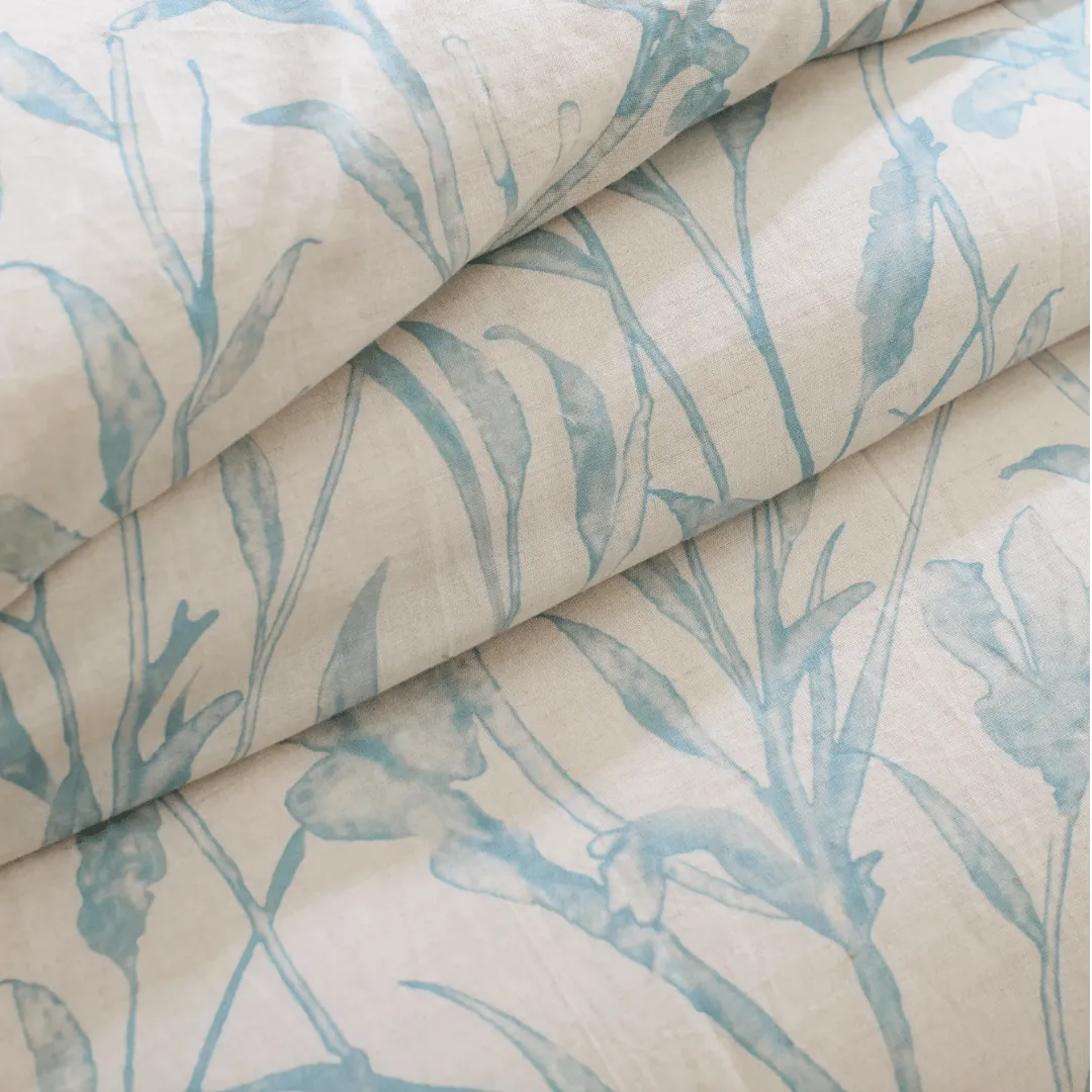 Margot Linen Pewter Blue Sham