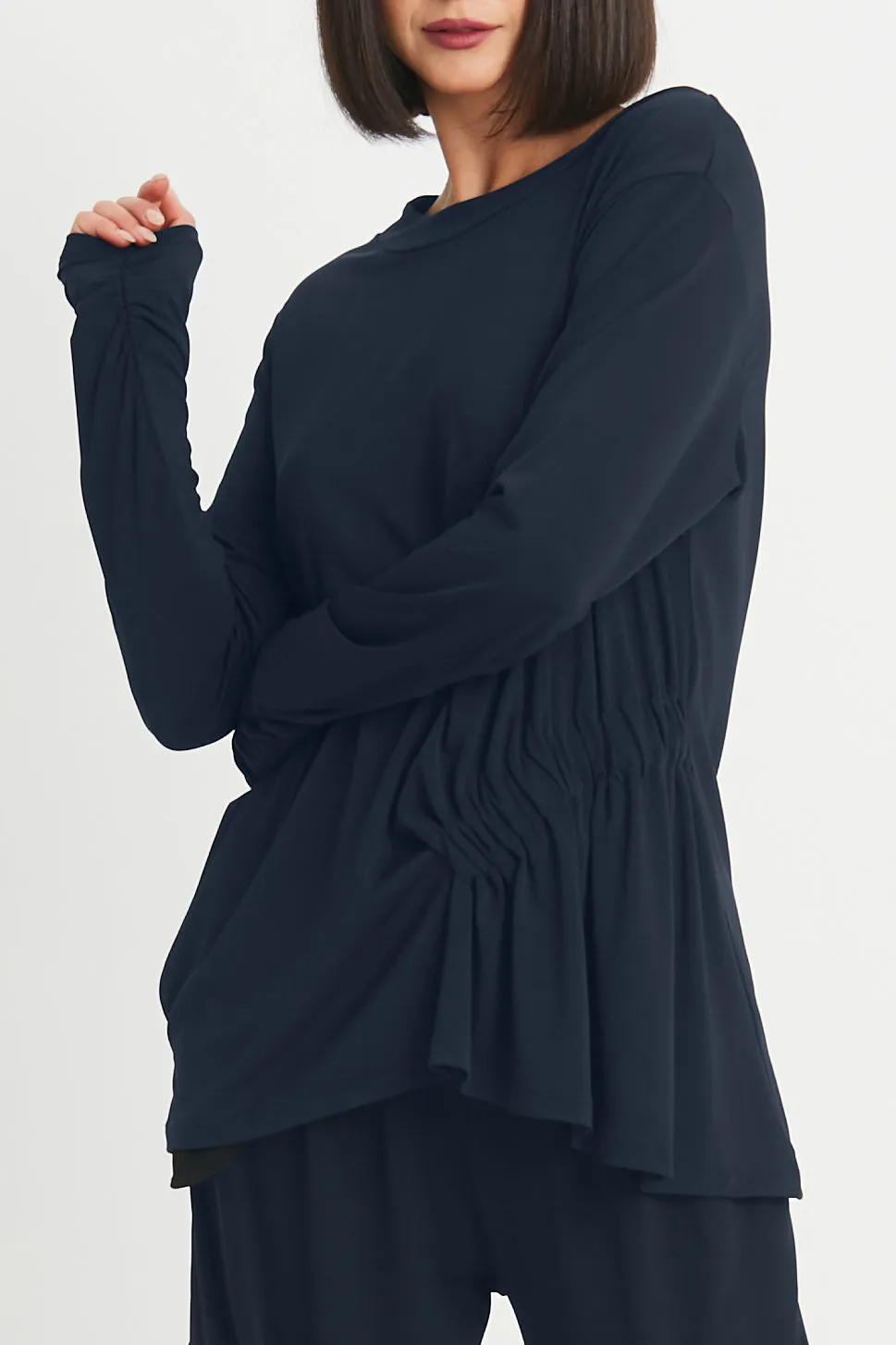 Matte Jersey Scrunchy Top