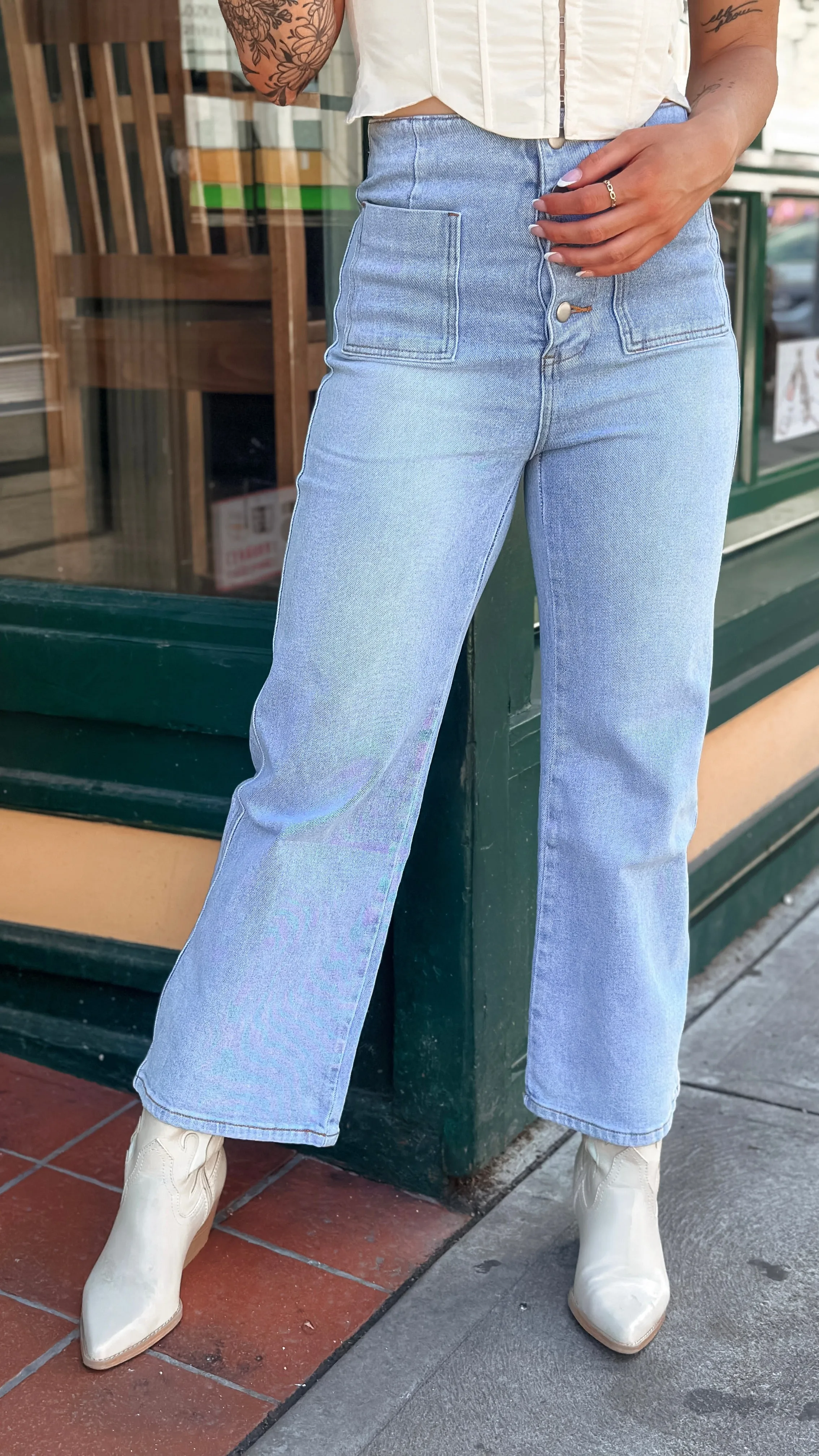 Matthew Cropped Denim Jeans
