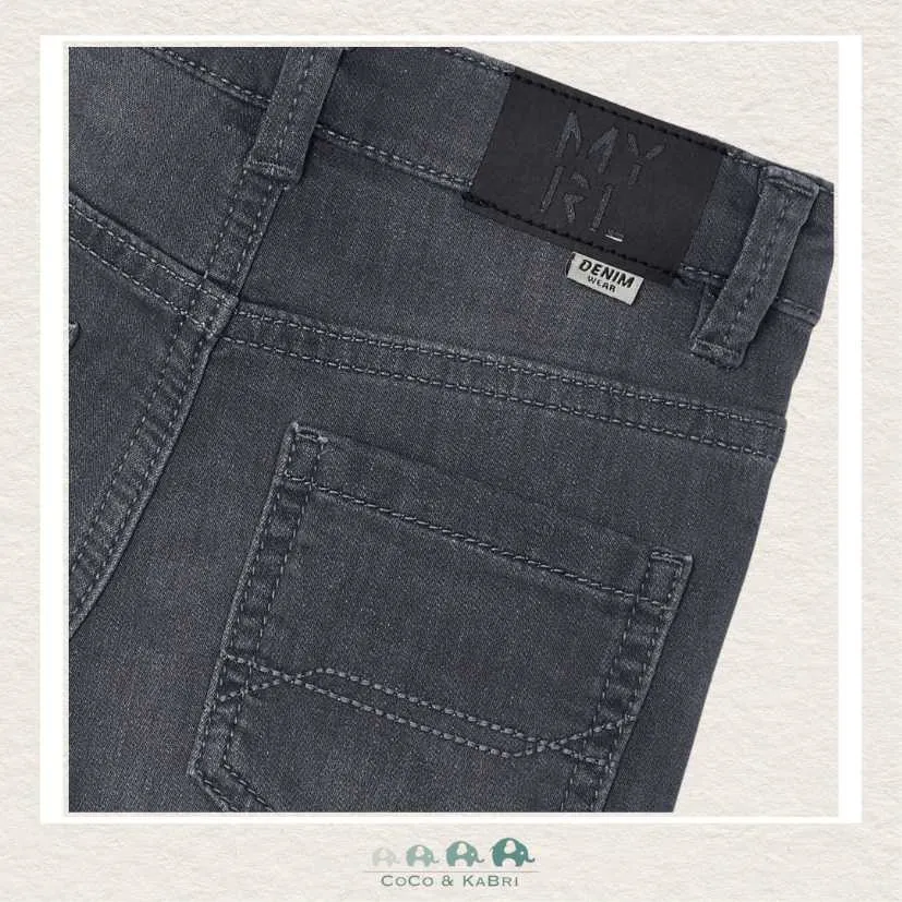 Mayoral Soft Denim Pants Dark Grey
