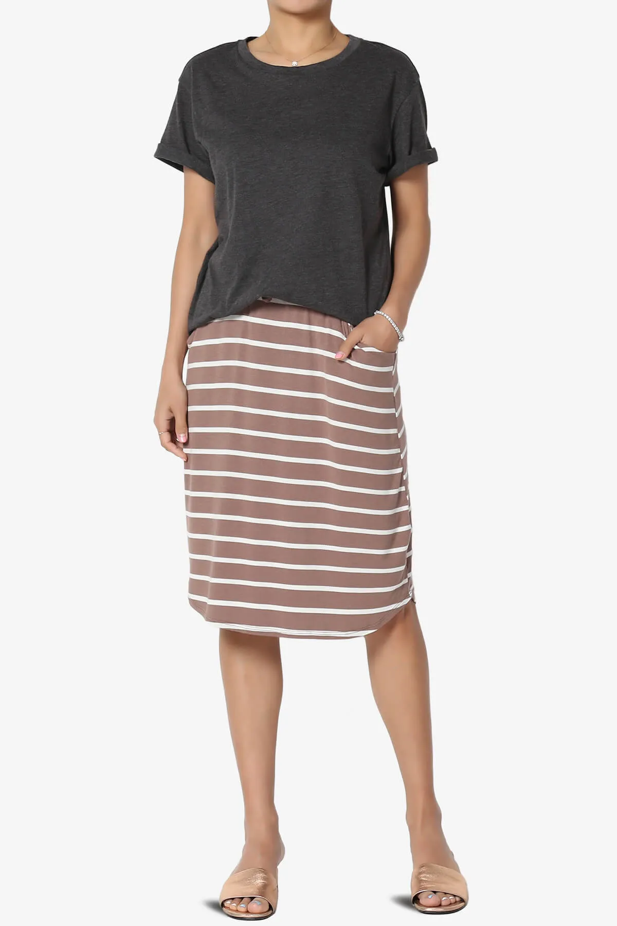 Mayra O Neck Cotton Boyfriend Tee PLUS
