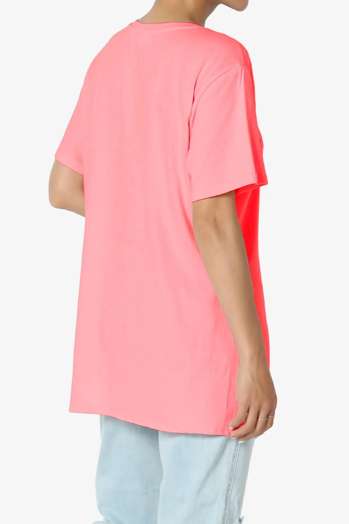 Mayra O Neck Cotton Boyfriend Tee PLUS