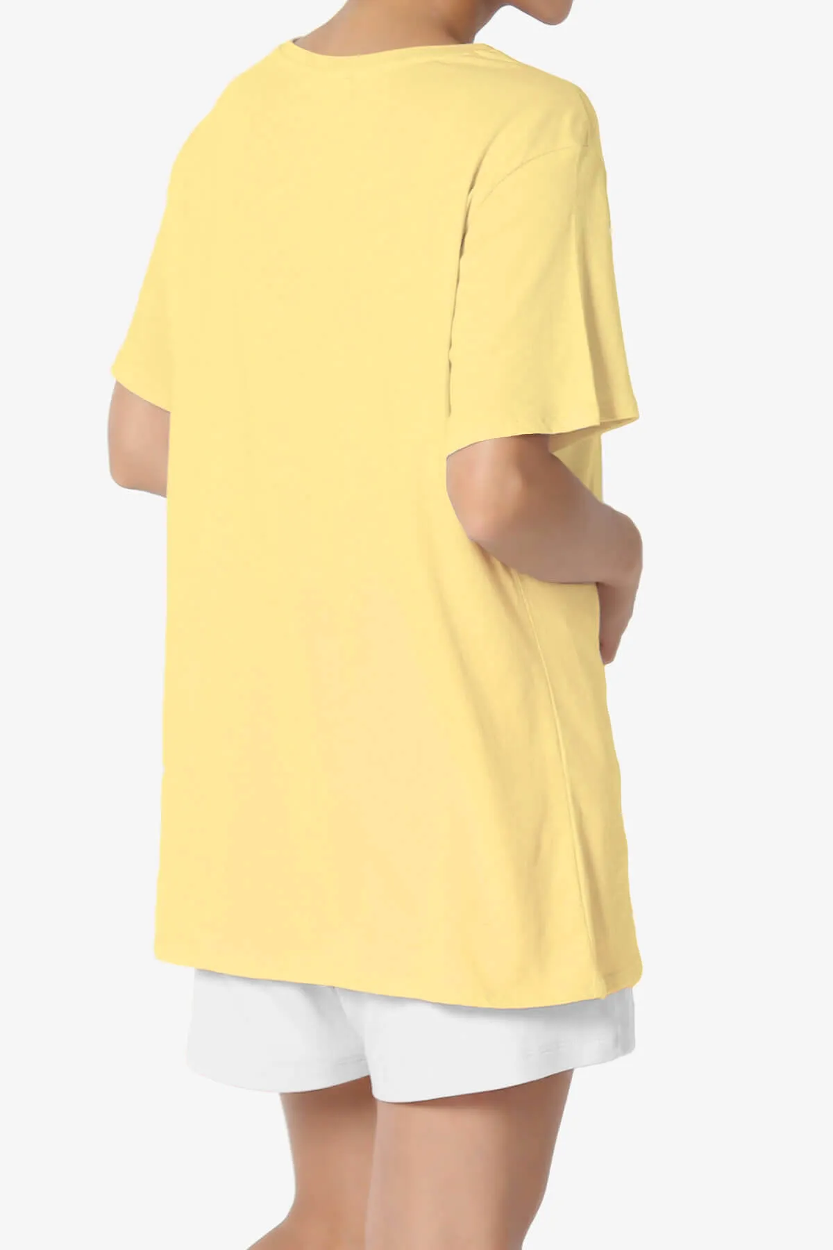 Mayra O Neck Cotton Boyfriend Tee PLUS