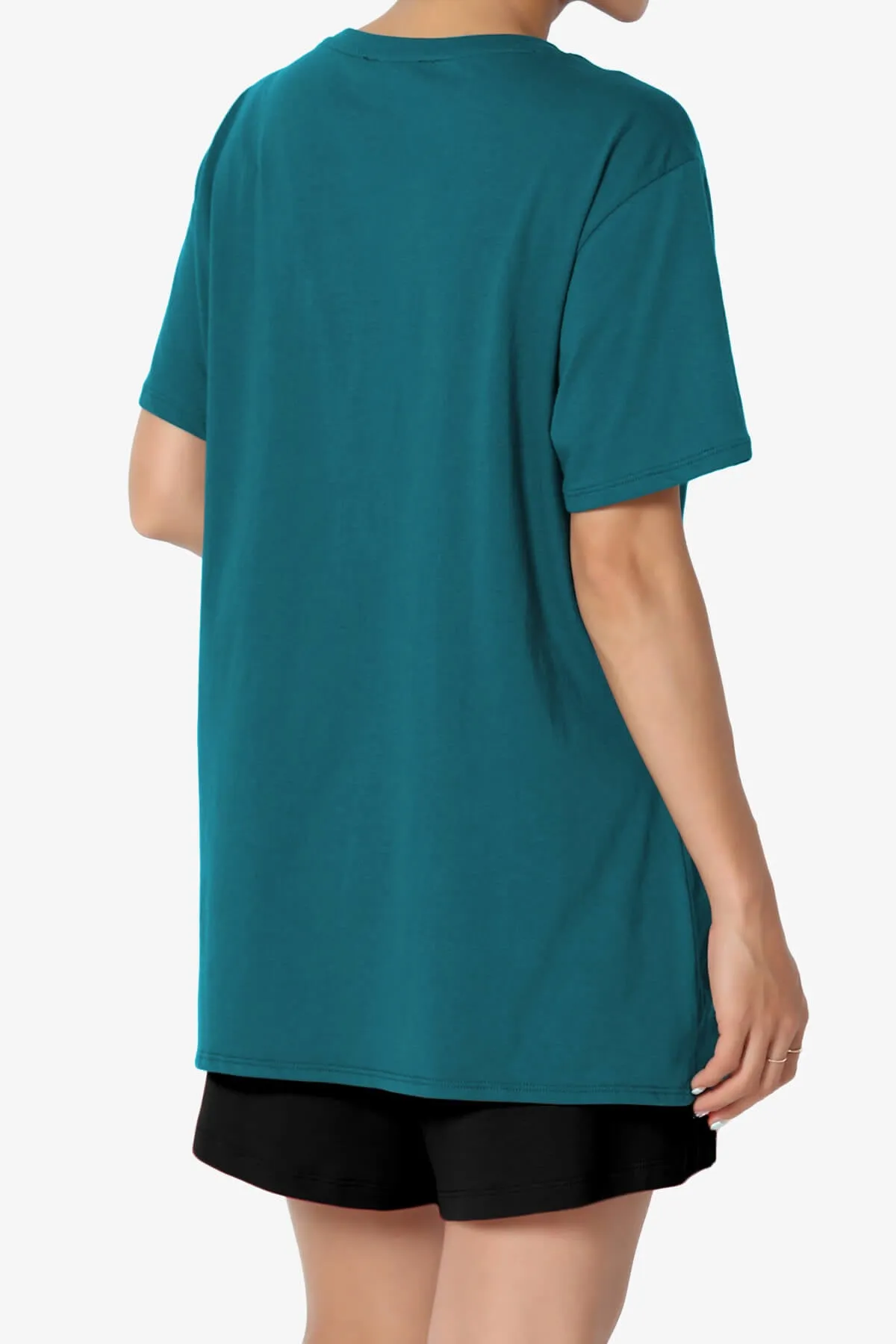 Mayra O Neck Cotton Boyfriend Tee PLUS