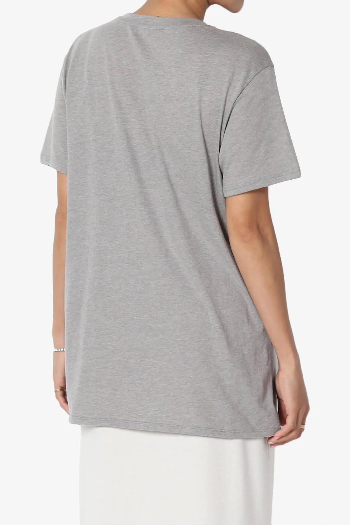Mayra O Neck Cotton Boyfriend Tee PLUS