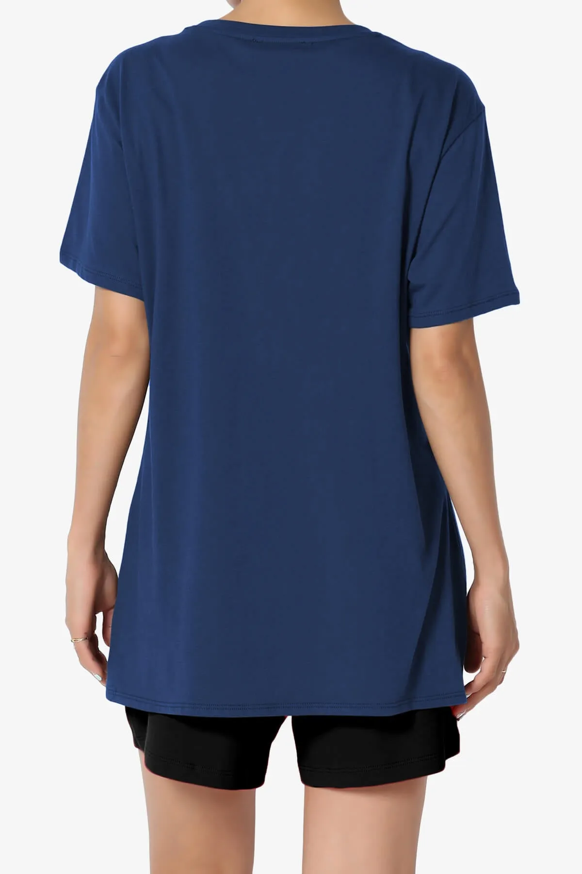 Mayra O Neck Cotton Boyfriend Tee PLUS