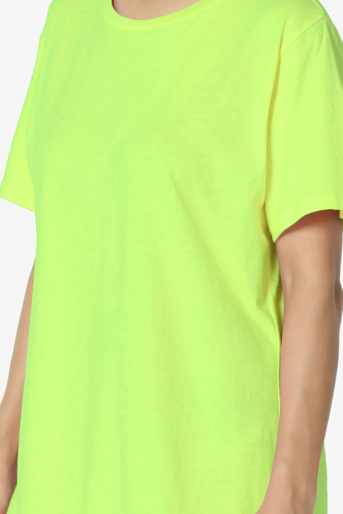 Mayra O Neck Cotton Boyfriend Tee PLUS