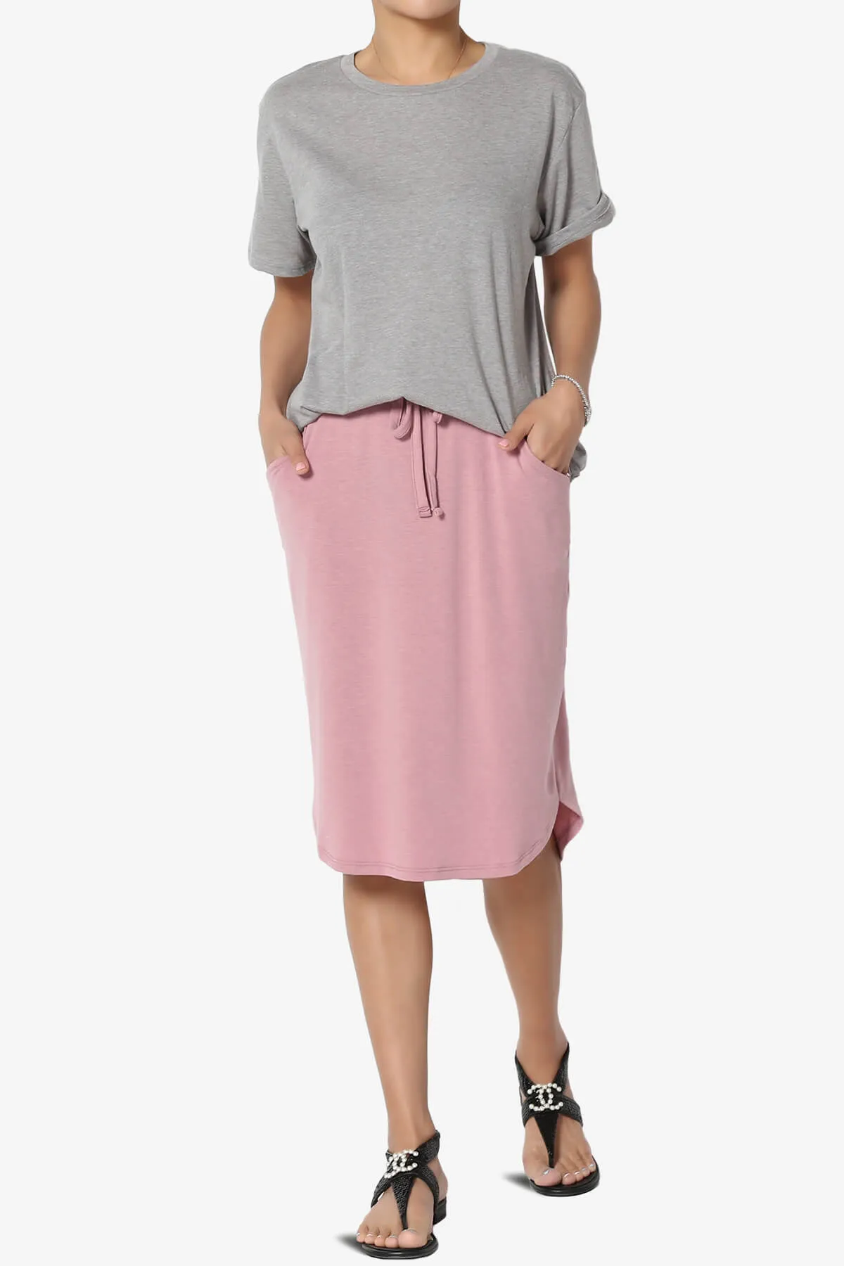 Mayra O Neck Cotton Boyfriend Tee PLUS
