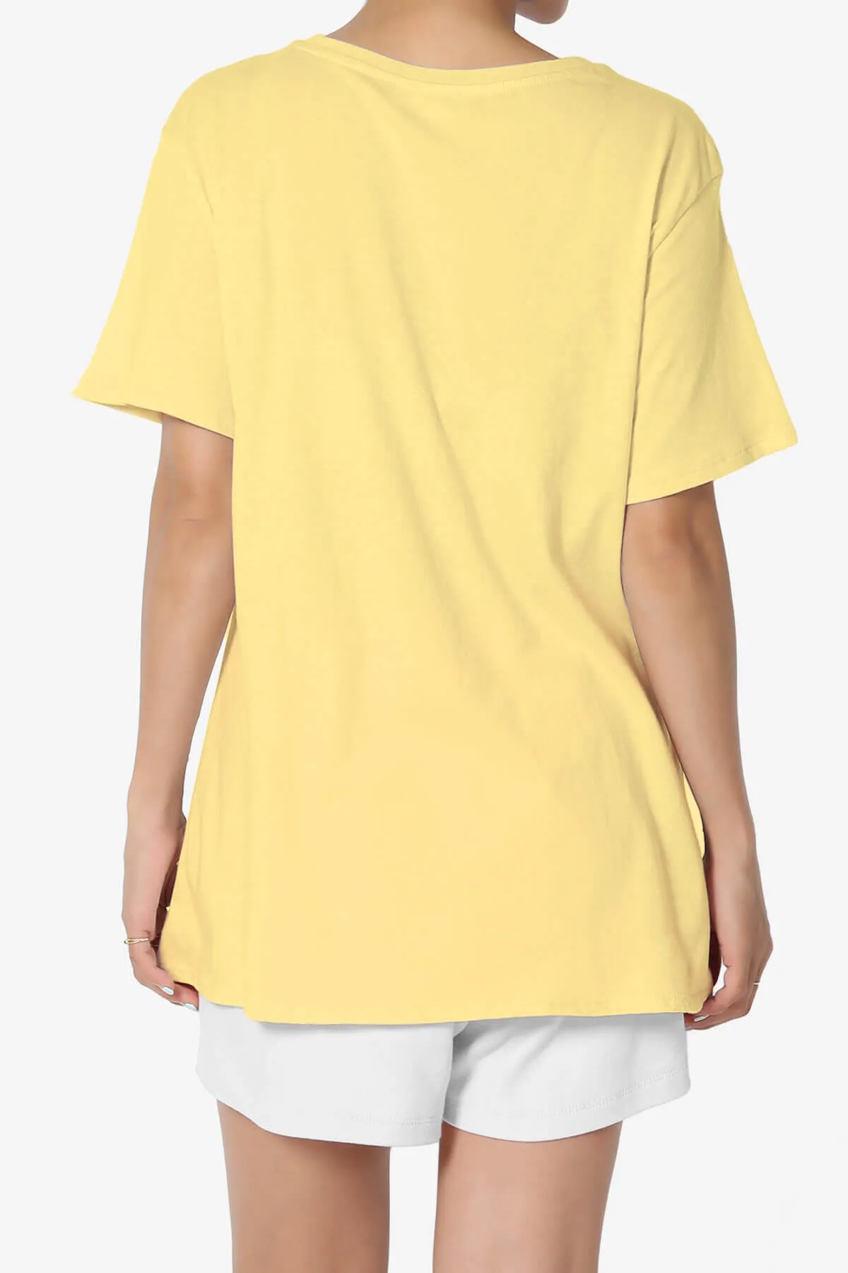 Mayra O Neck Cotton Boyfriend Tee PLUS