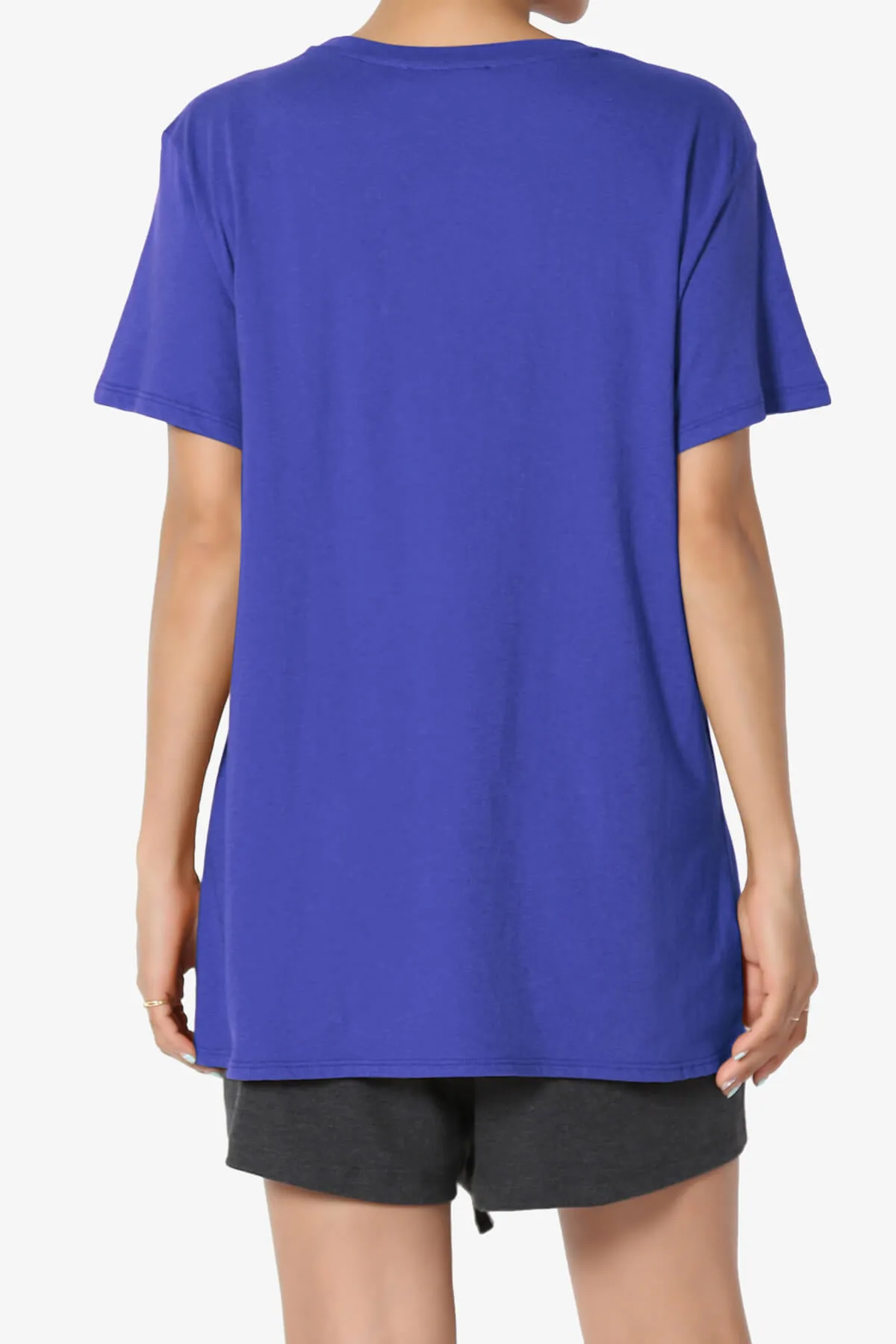 Mayra O Neck Cotton Boyfriend Tee PLUS