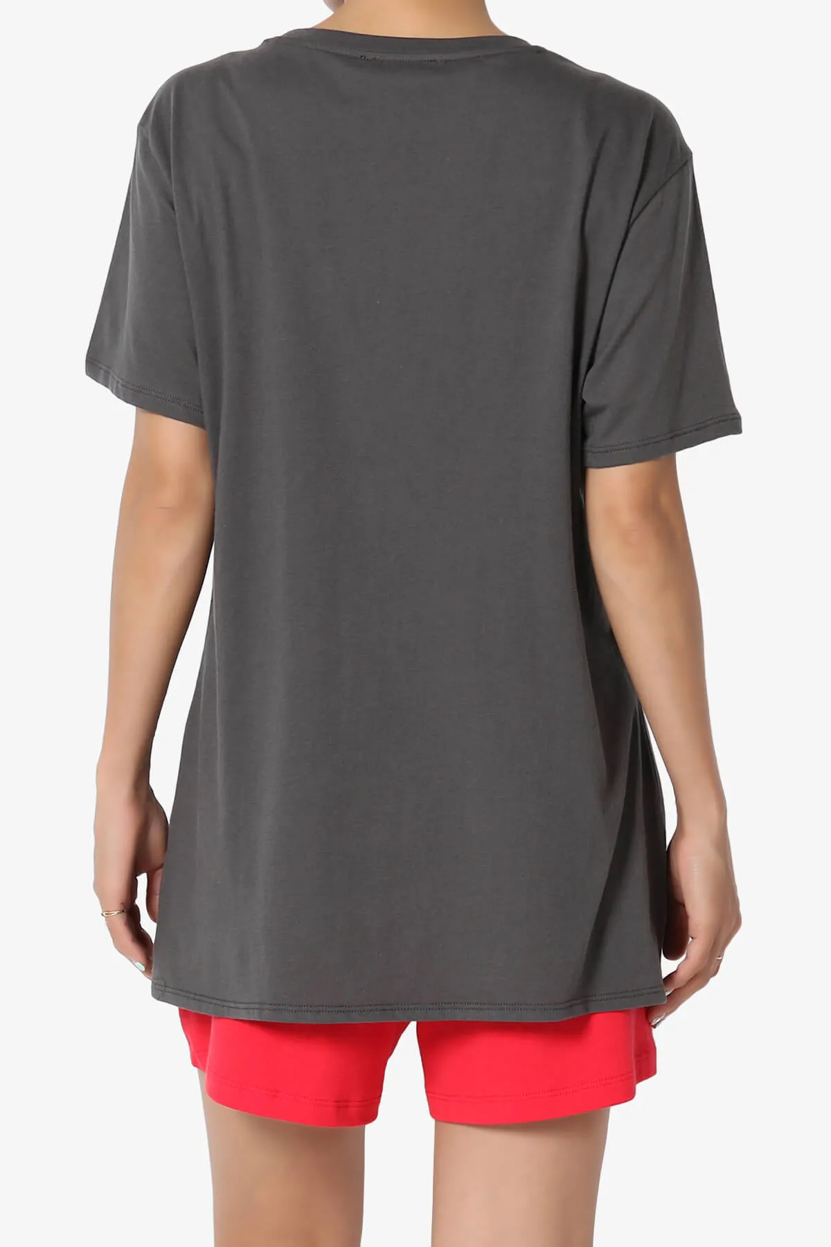Mayra O Neck Cotton Boyfriend Tee PLUS