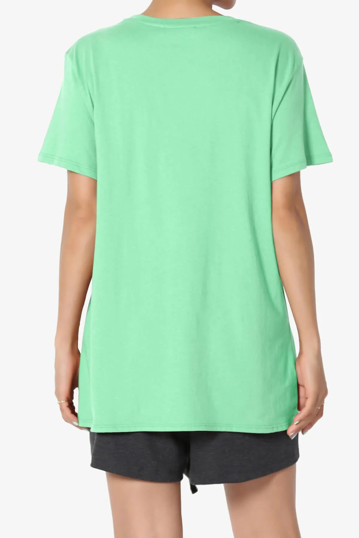Mayra O Neck Cotton Boyfriend Tee PLUS