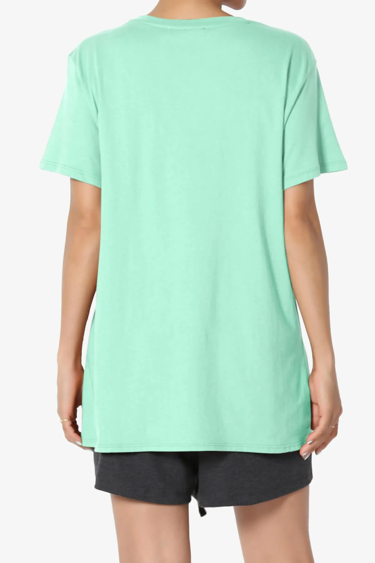 Mayra O Neck Cotton Boyfriend Tee PLUS