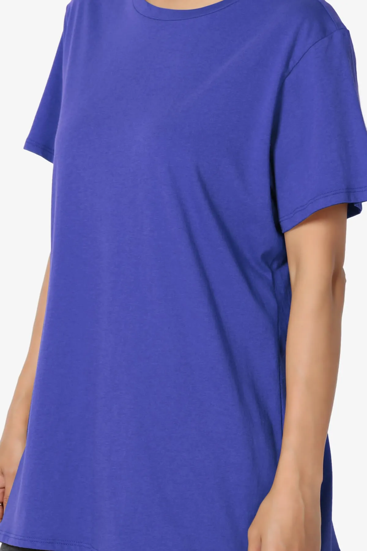 Mayra O Neck Cotton Boyfriend Tee PLUS