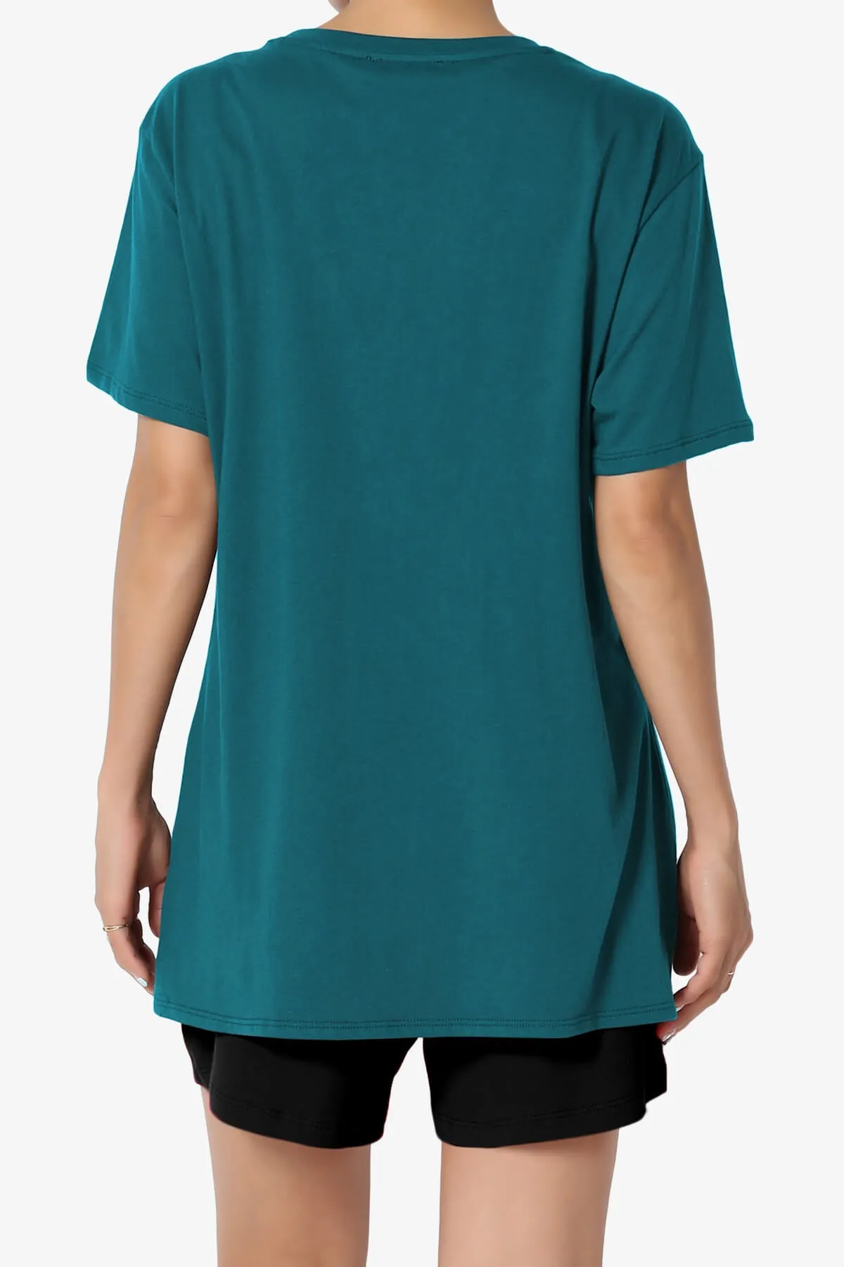 Mayra O Neck Cotton Boyfriend Tee PLUS