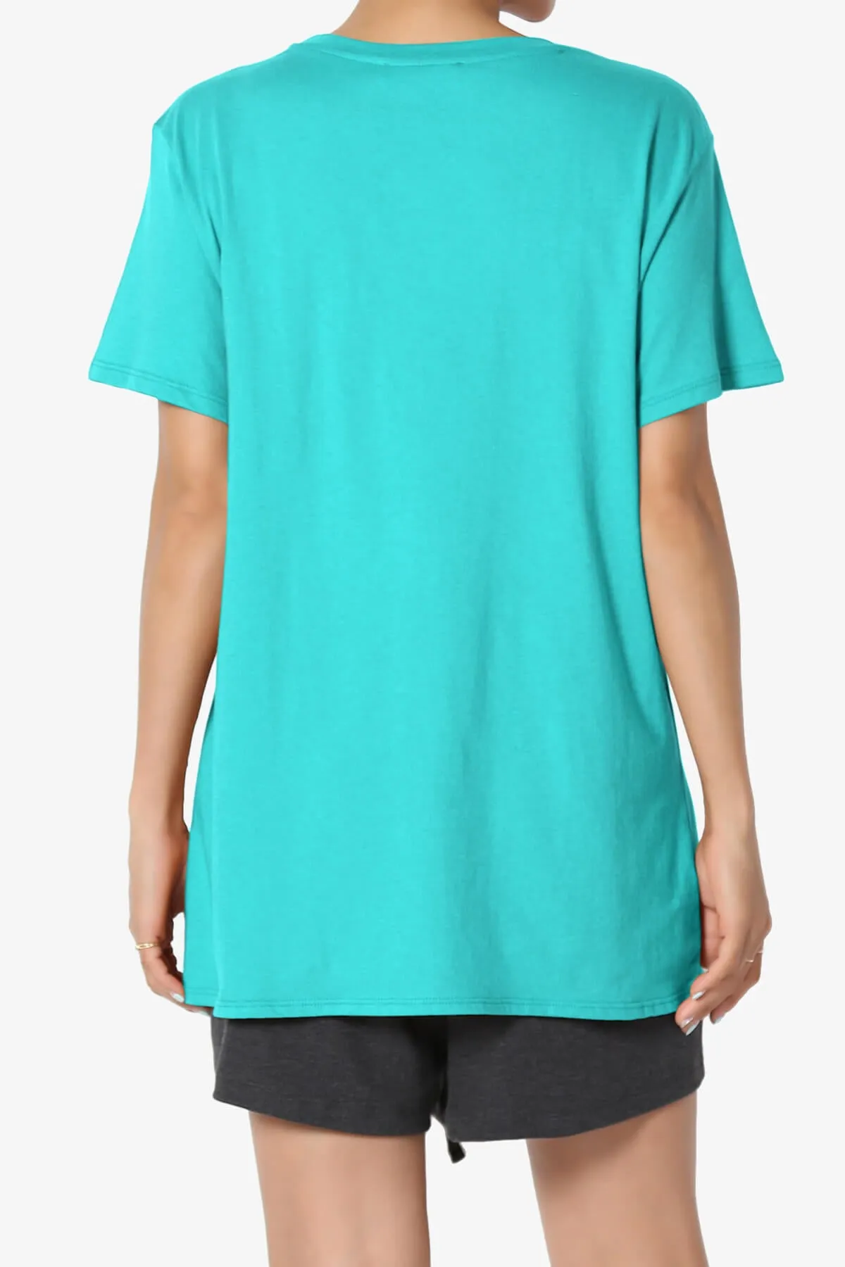 Mayra O Neck Cotton Boyfriend Tee PLUS