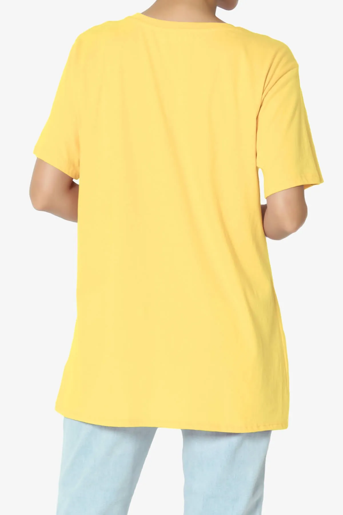 Mayra O Neck Cotton Boyfriend Tee PLUS