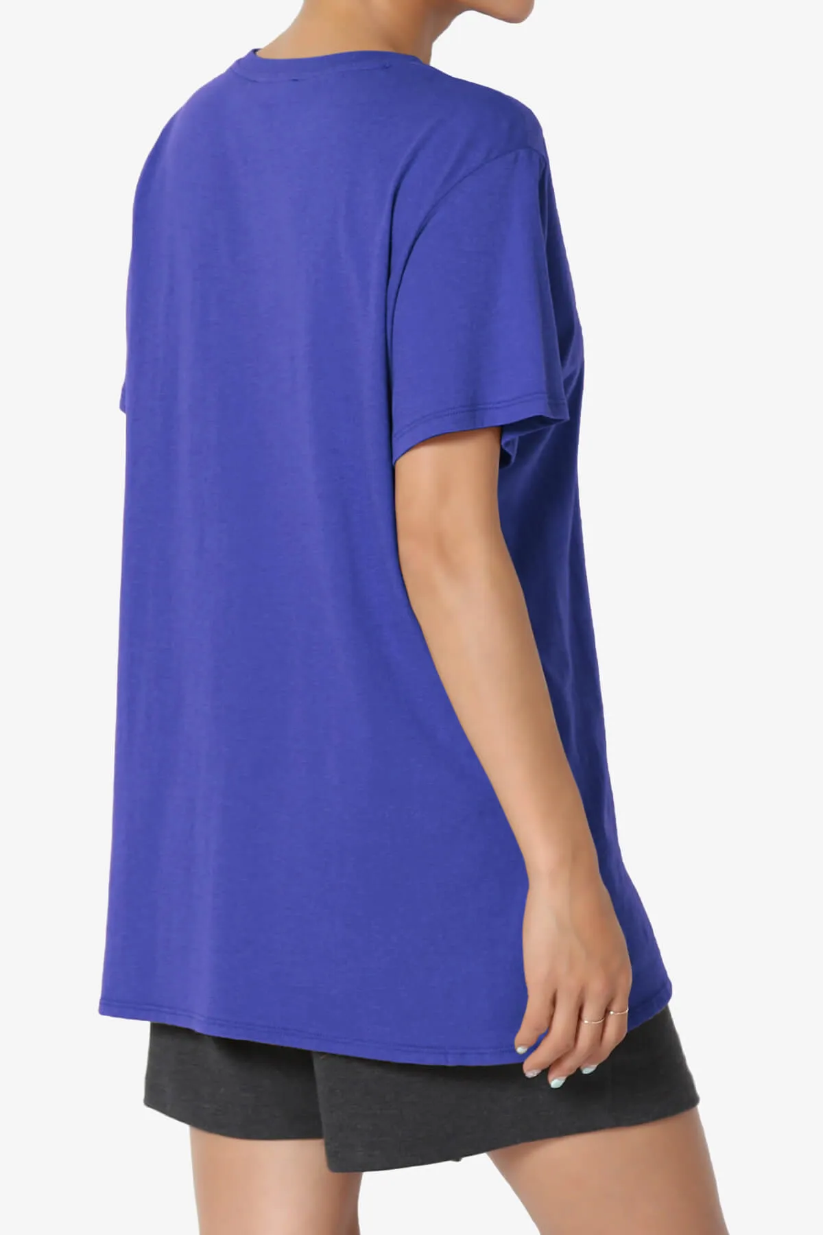 Mayra O Neck Cotton Boyfriend Tee PLUS