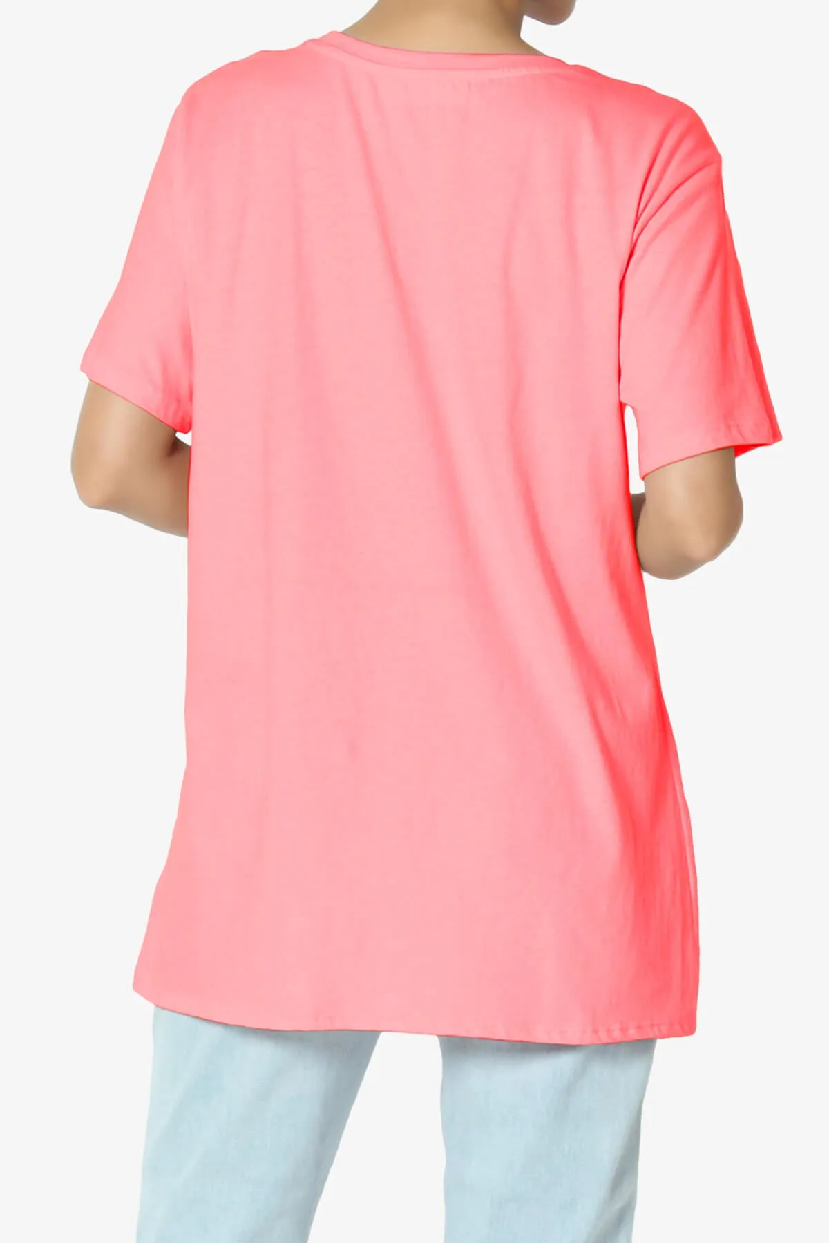 Mayra O Neck Cotton Boyfriend Tee PLUS
